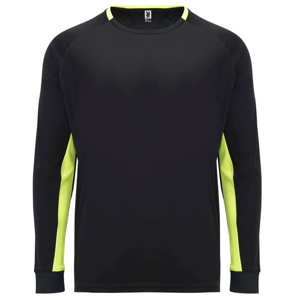PORTO Long Sleeve T-Shirt · NEGRO/AMARILLO FLUOR