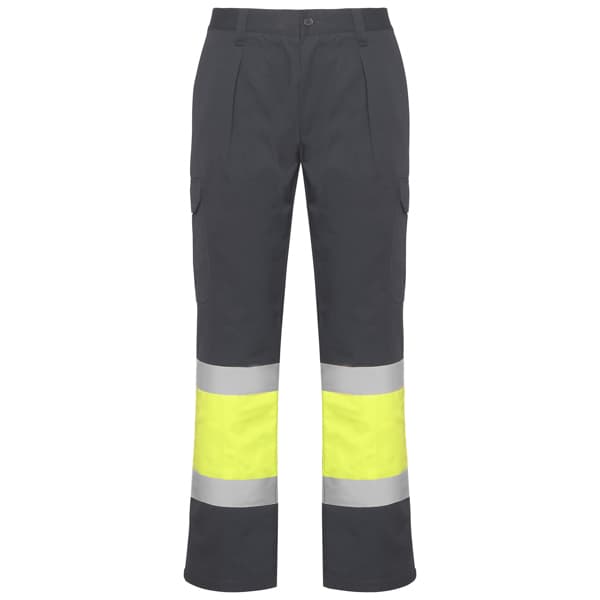 Pantalón de trabajo SOAN · PLOMO/AMARILLO FLUOR