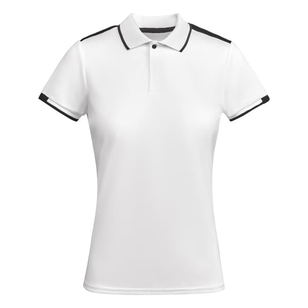 TAMIL WOMAN Fitted Polo Shirt · BLANCO/NEGRO